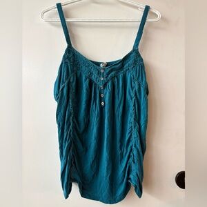 🔥Stylish Teal Camisole with Button Details